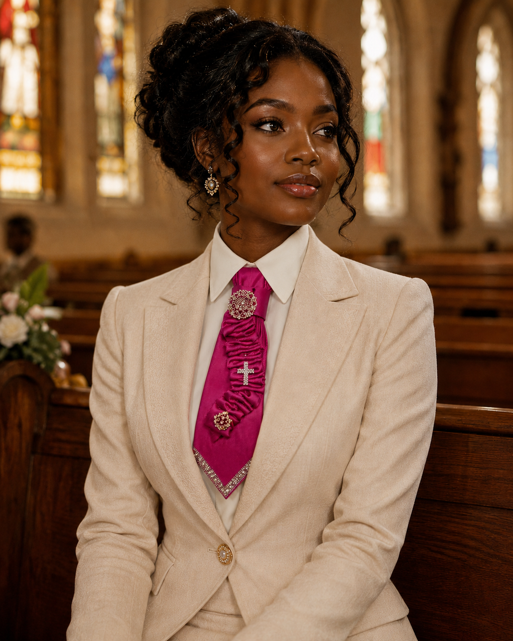 Pink Praise Luxe Statement Tie