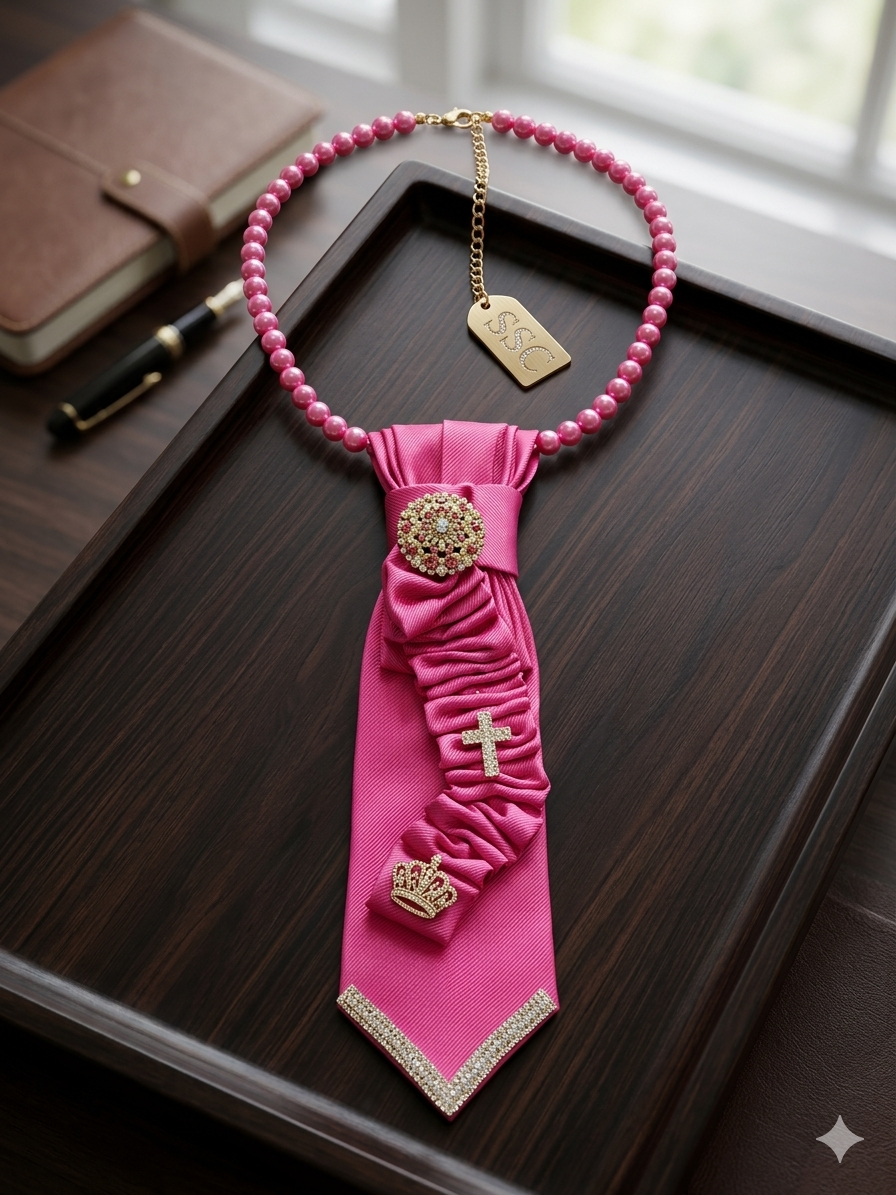 Pink Praise Luxe Statement Tie