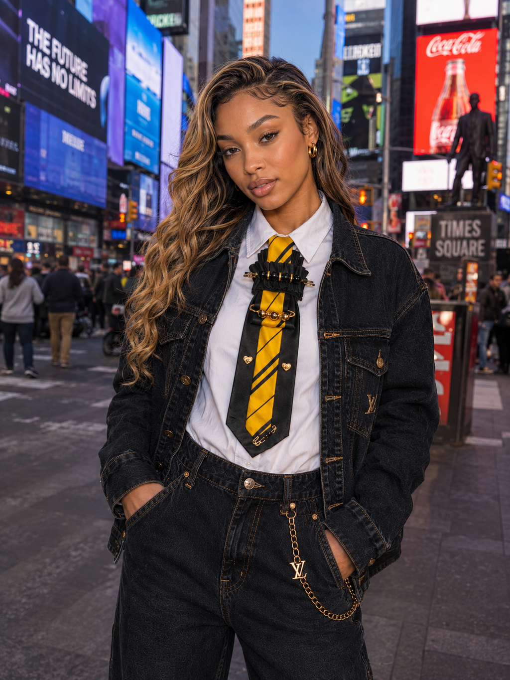 Golden Hour Luxe Statement Tie