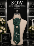 Emerald Bloom Luxe Statement Tie