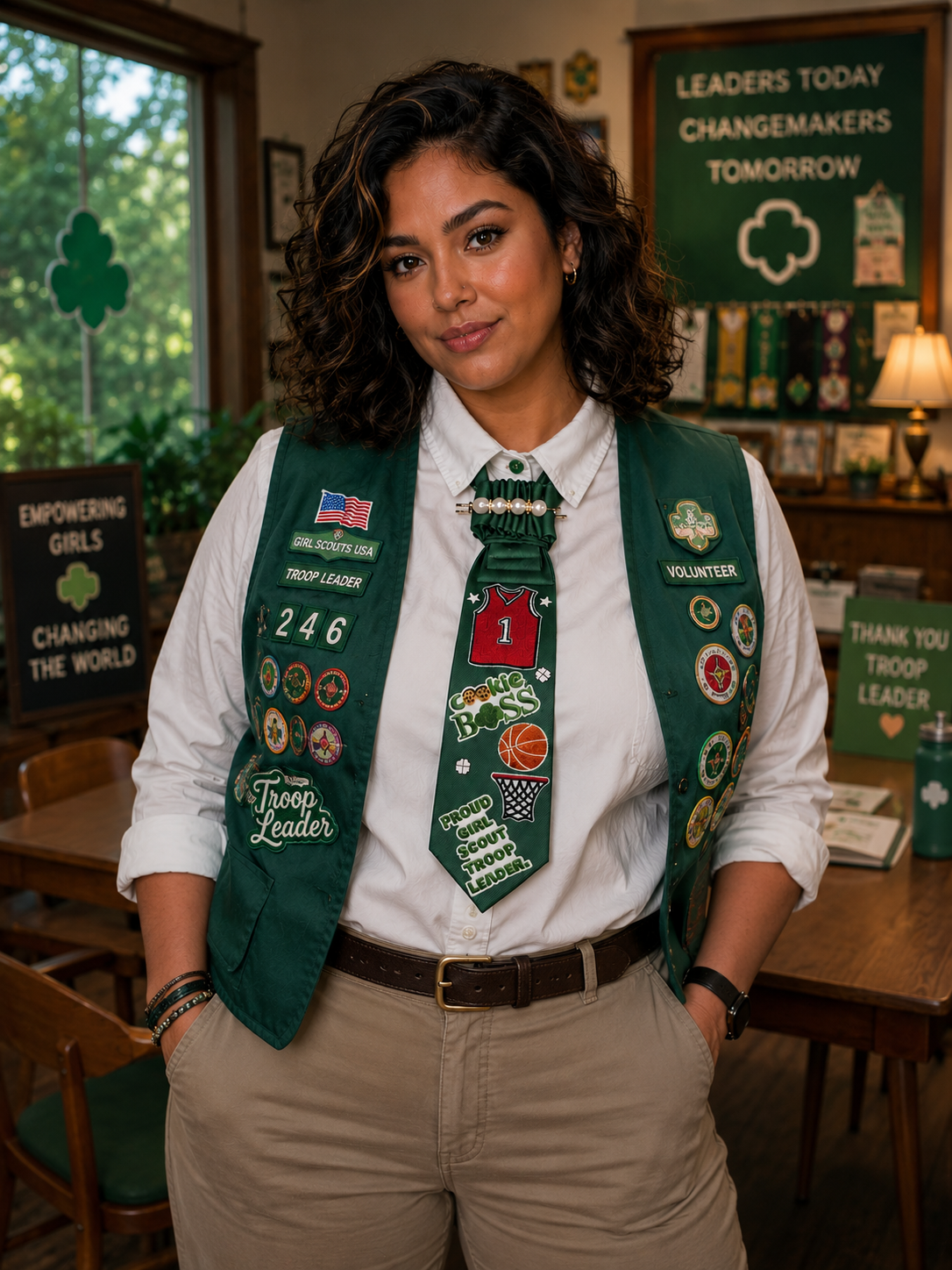 Cookie Boss Troop Leader Statement Tie
