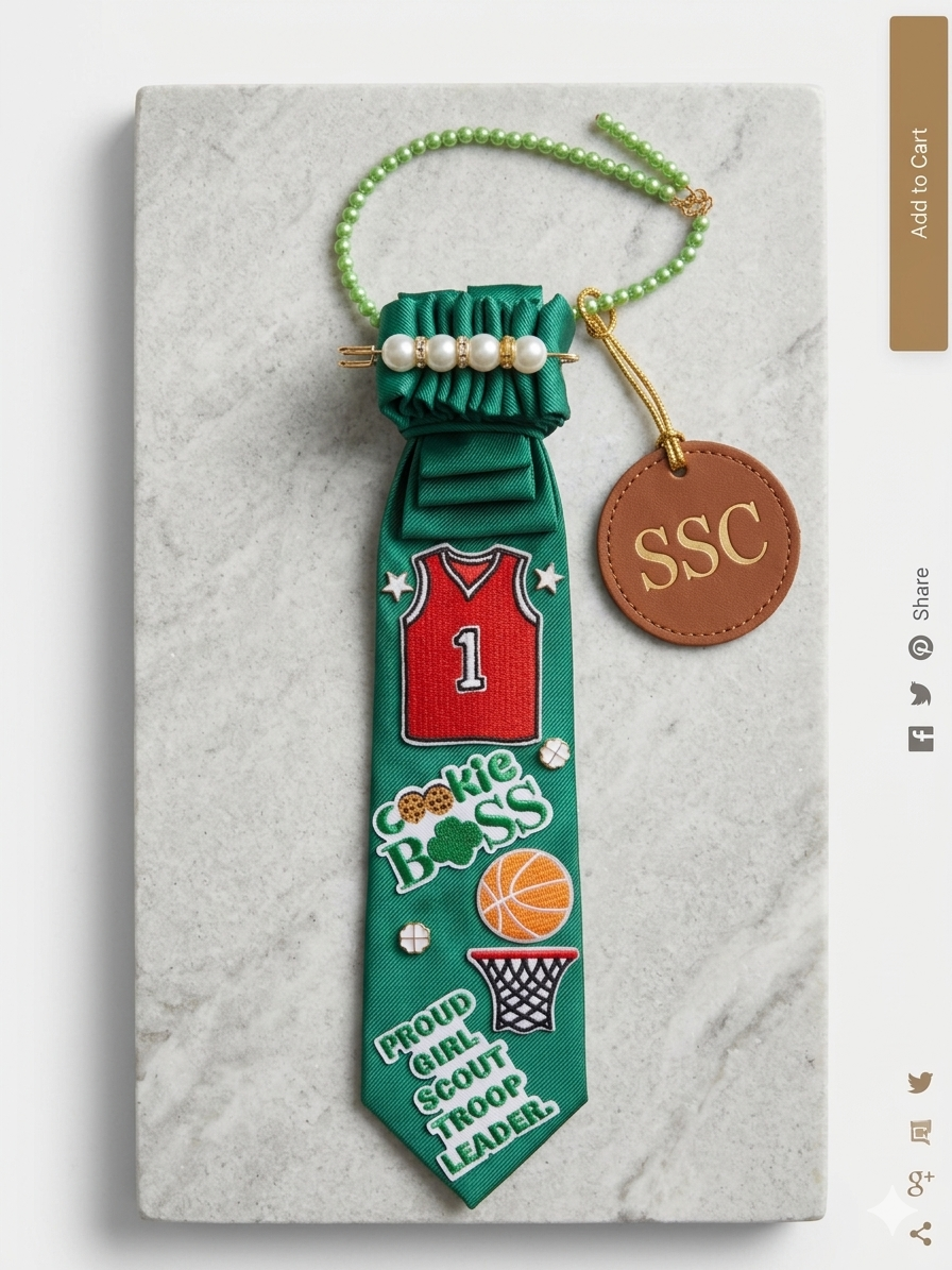 Cookie Boss Troop Leader Statement Tie