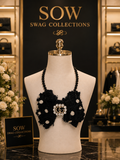 Midnight Glam Denim Bow Statement Tie