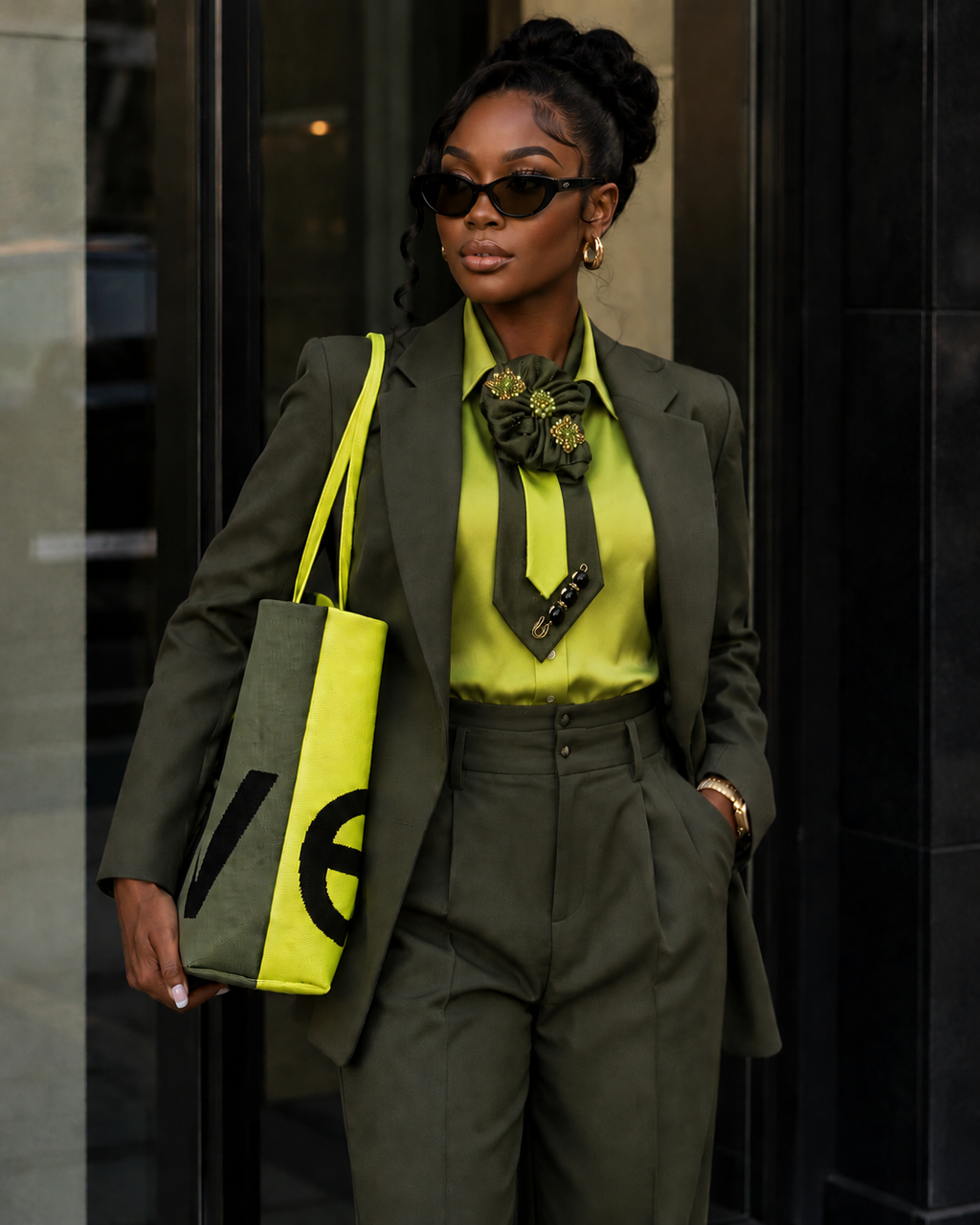Emerald Radiance Statement Tie