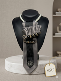 Silver Smoke Elegance Statement Tie
