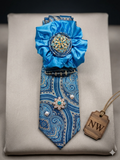 Teal Dynasty Luxe Statement Tie