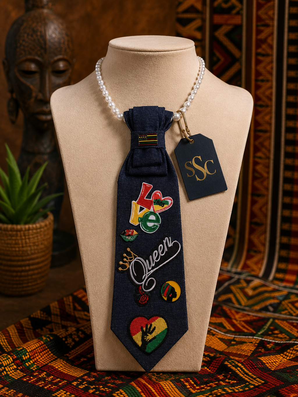 Pan-African Love Queen Statement Tie