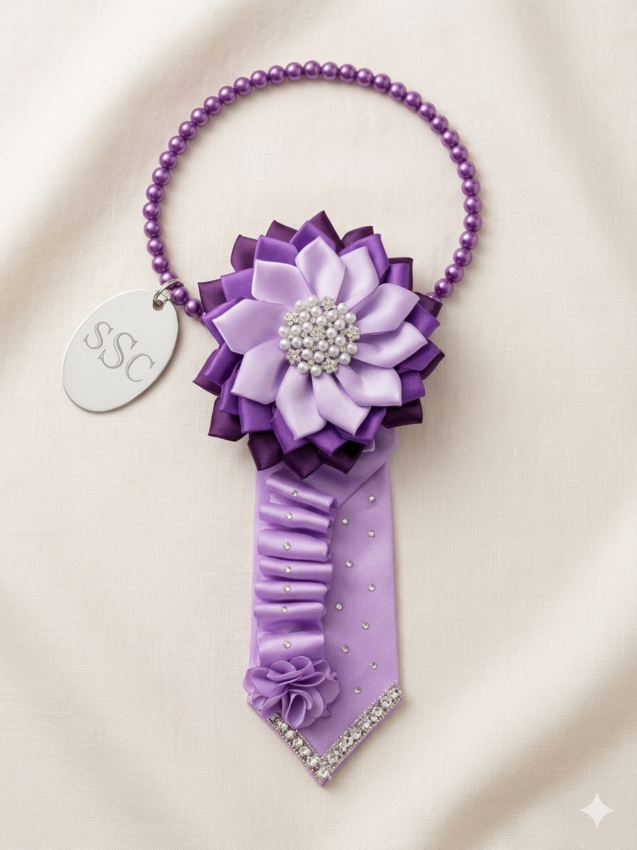 Violet Blossom Royale Statement Tie