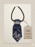 Navy Boss Babe Statement Tie