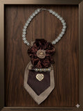 Mocha Pearl Elegance Statement Tie