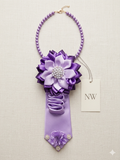 Lavender Luxe Bloom Statement Tie