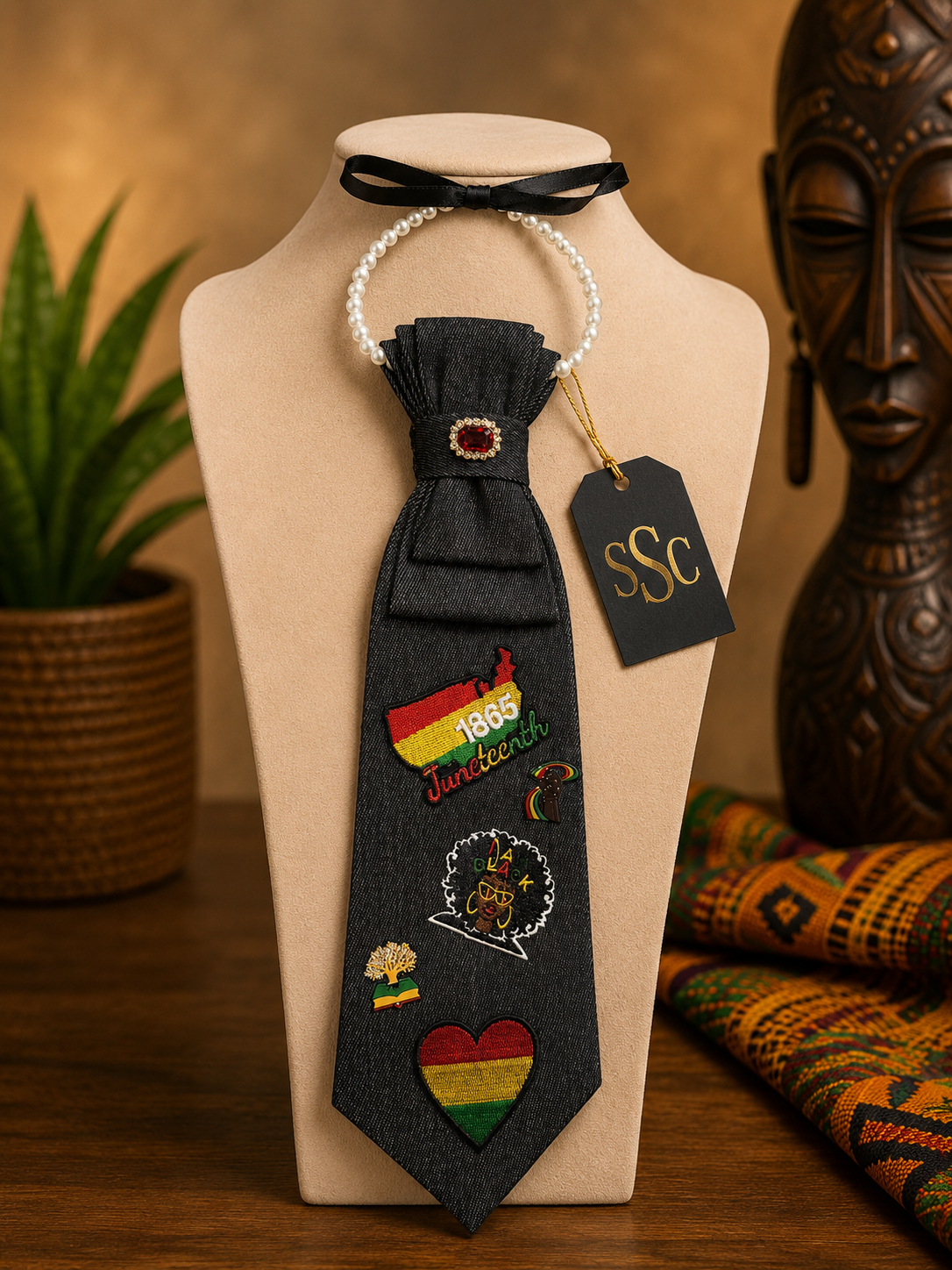 Black Excellence Juneteenth Statement Tie