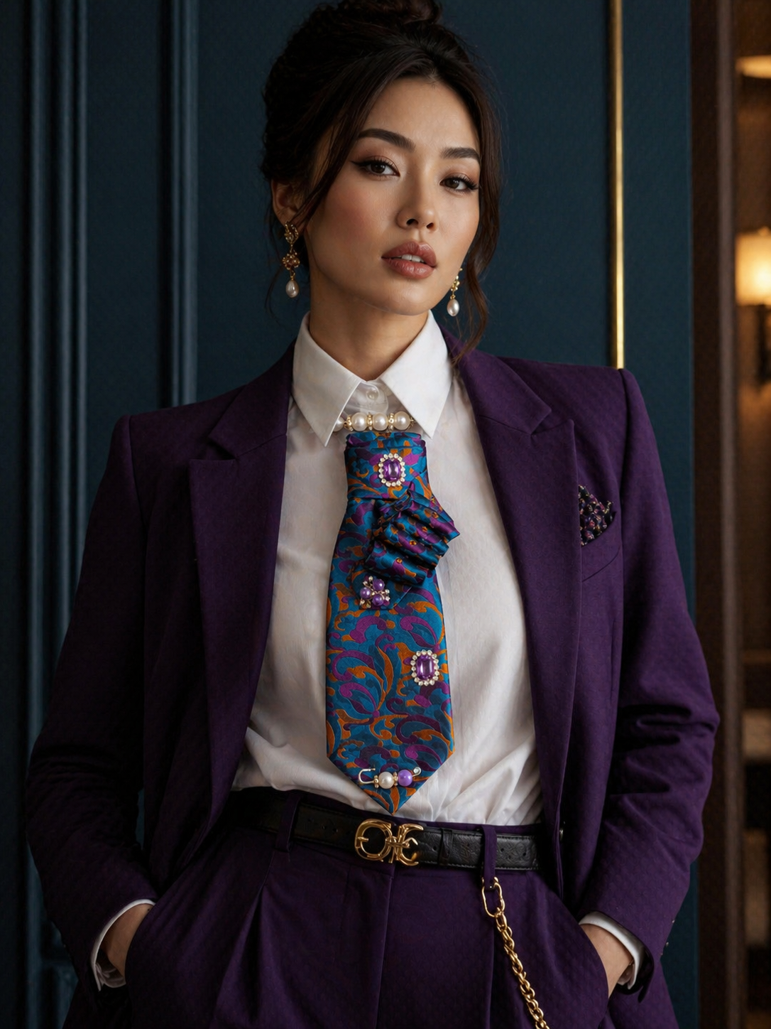 Amethyst Fusion Luxe Statement Tie