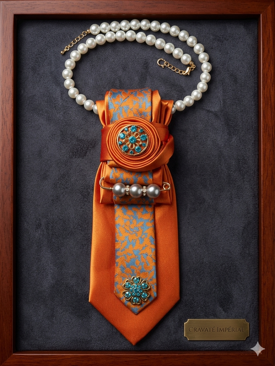 Sunset Luxe Bloom Statement Tie