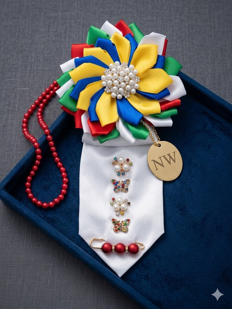 Radiant Bloom Multicolor Statement Tie