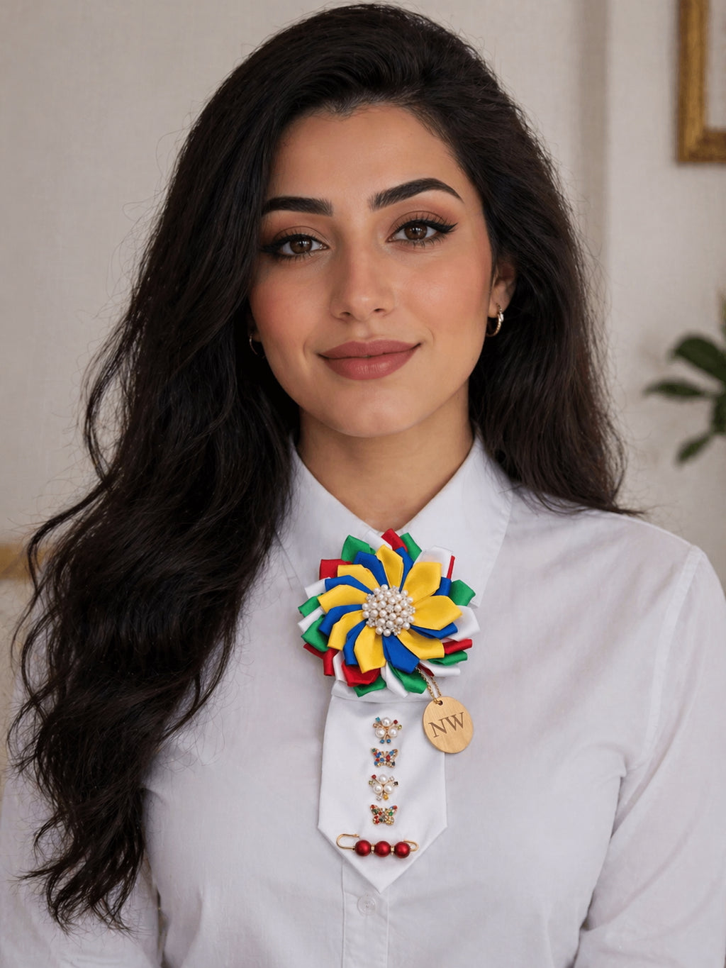Radiant Bloom Multicolor Statement Tie