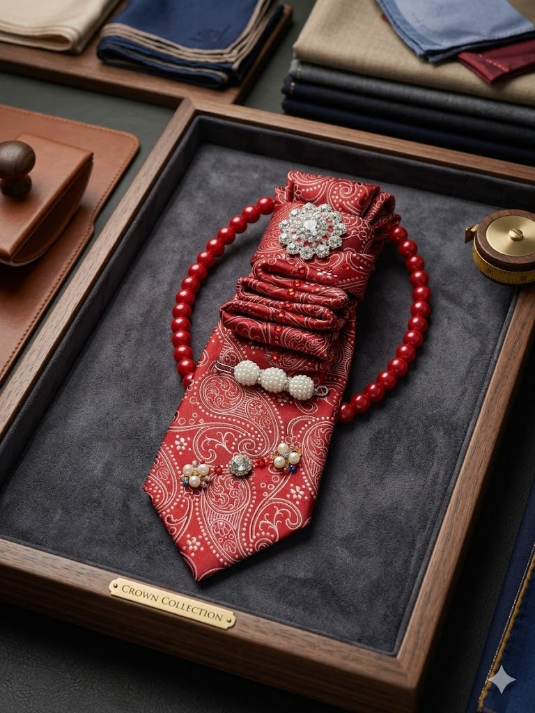 Crimson Luxe Power Statement Tie