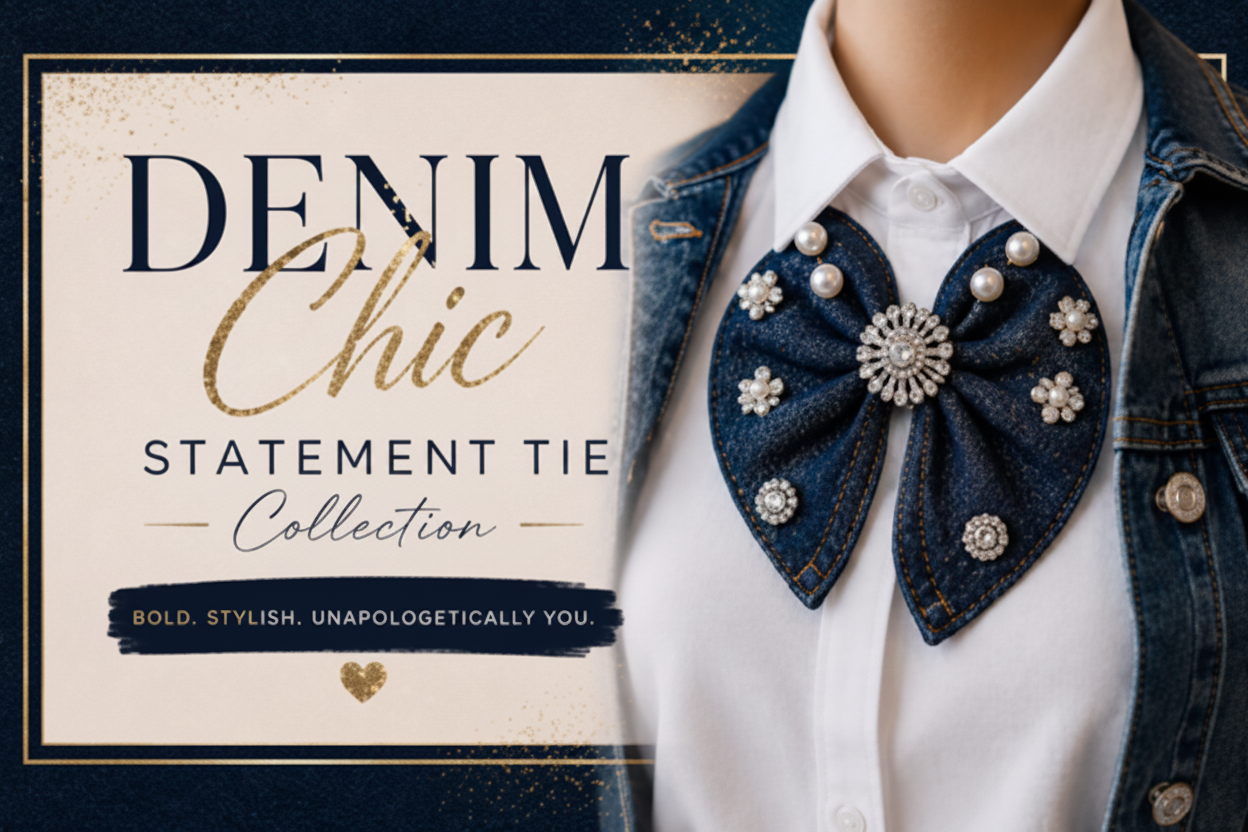Denim Chic Statement Tie Collection - Enhanced